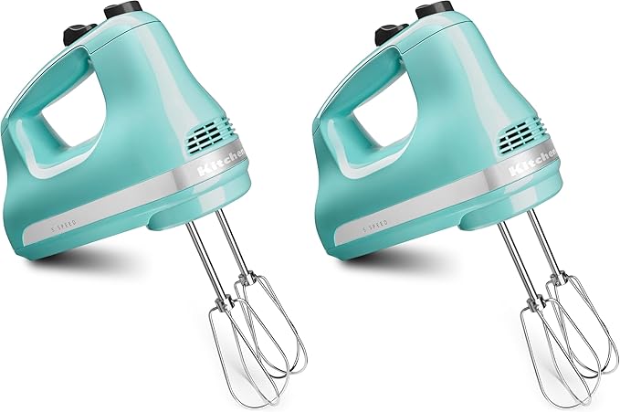 KitchenAid 5 Ultra Power Speed Hand Mixer - KHM512,Aqua Sky,(Pack of 2)