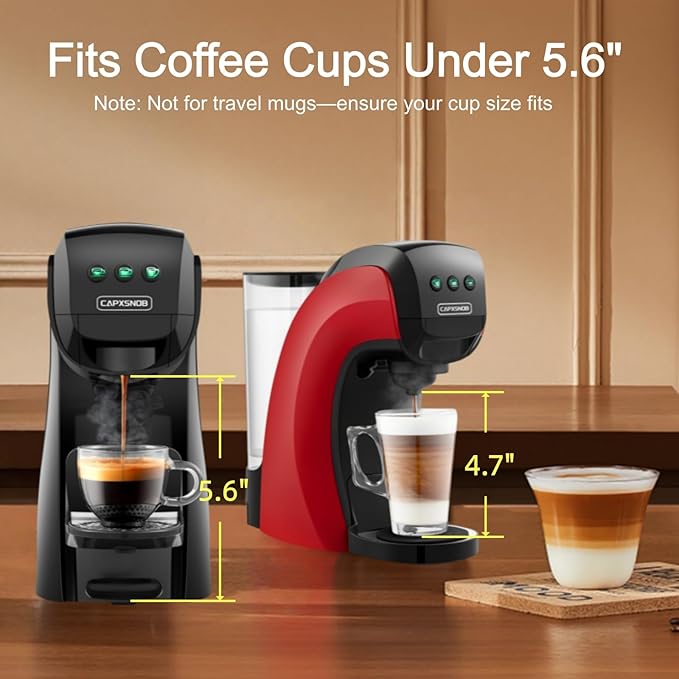 Warriors1 Coffee Maker for Keurig K Cup pod, Espresso Machine for Nespresso Original, Dolce Gusto Pods, Ground Coffee, Coffee Machine for kitchens, apartments, dorms, RVs & camping, 28 oz Reservoir