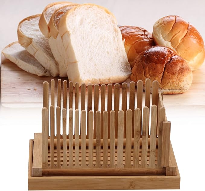 Bread Slicer Toast Cutter Guide Sandwich Slicing Thickness Optional for Homemade Bread Loaf Bagels, Toast Slicer Toast Cutting Guid Kitchen Baking Tools