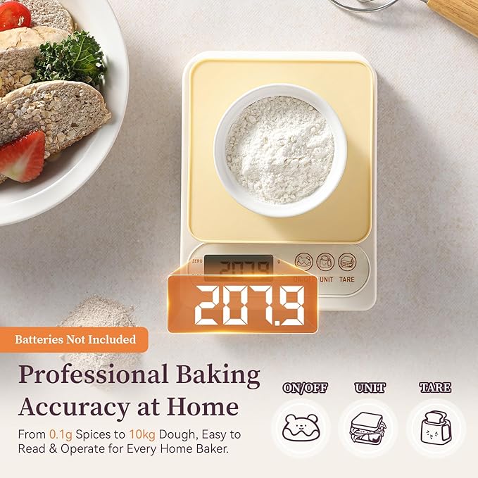 Emojoy Sourdough Starter Kit, Sourdough Bread Baking Supplies with 9" Round Bread Proofing Basket, Large Capacity Sourdough Starter Jar, Food-Grade Silicone Pastry Mat, Kitchen Scale