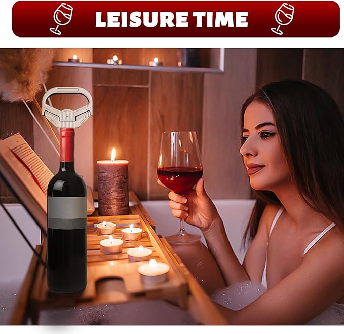 3 in 1 Ah So Two Prong Wine Opener & Cork Remover,It Can Remove The Older and Fragile Wine Corks so Easy for Connoisseurs to Uncork (Sleek)