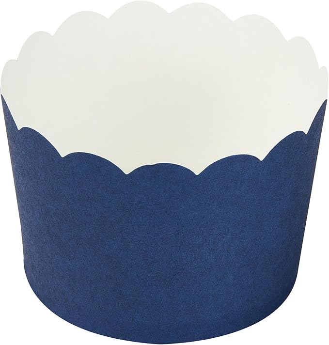 Restaurantware Baking Cups 200 Pack of 10 oz Paper Cupcake Liners Greaseproof Scalloped Oven-Safe Elegant Dessert Muffin Cups Disposable for Parties