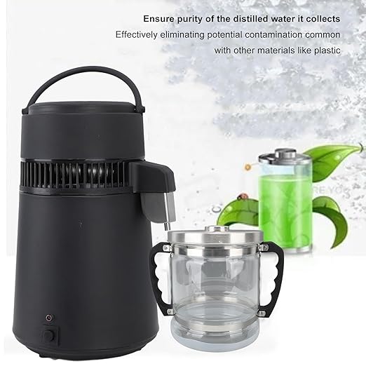6L Glass jar for Home Beauty Water Distiller, Replacement Glass Collection Bottle Distiller Water Container, Water Purifier Filter for Home Countertop