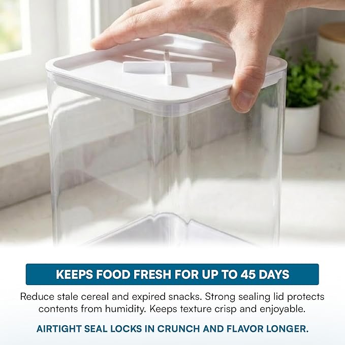 Zevro Compact Dry Food Dispenser, Single Control, White/Chrome