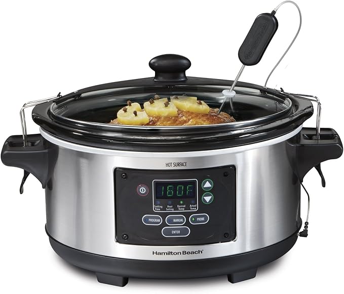 Hamilton Beach Digital Programmable Rice Cooker, Slow Cooker & Food Steamer Bundle (20 Cups Cooked)