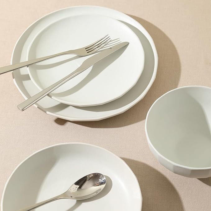 Stone Lain Rio 12-Piece Dinnerware Set Stoneware, Beige