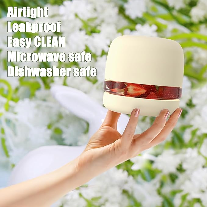 Tronco 16 oz Glass Food Storage Containers with Lids, Airtight, Leak & Spill Proof Glass Lunch Bowls for Meal Prep, Salad, Yogurt, Soup & Stew, Microwave & Dishwasher Safe, BPA-Free, Set of 2