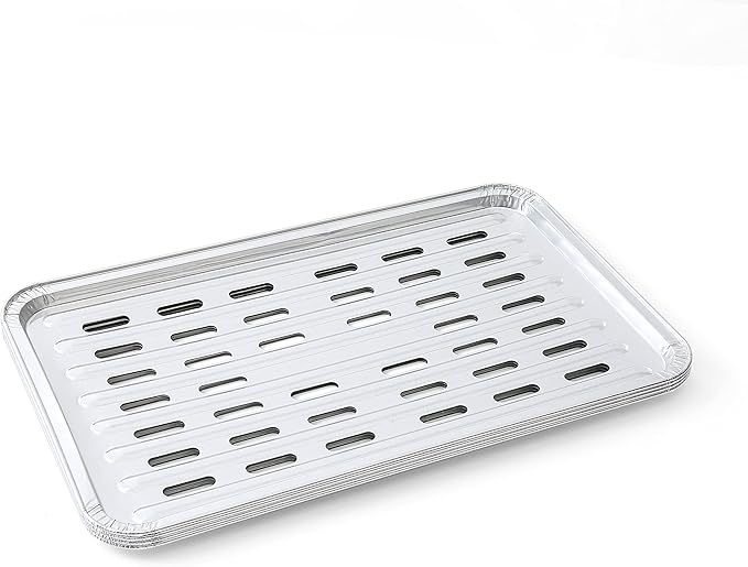 Kingsford® Heavy Duty Aluminum Grilling Foil Liners, 4ct | 14.75” x 9” Foil Grill Liners for Grilling, Cooking, and Steaming Extra Tough Grilling Accessories (Pack of 2)