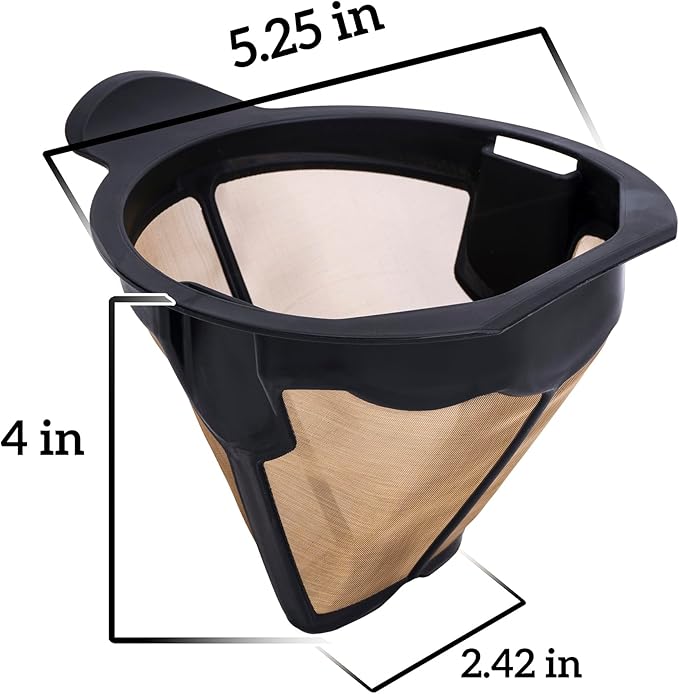 Reusable Coffee Filter Replacement For Ninja CM401 CM300 CM305 CP301 CP307 Coffee Maker Filter Basket, Permanent Cone Filter