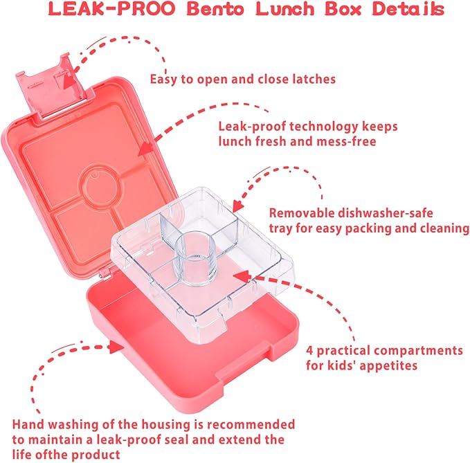 Howeemo Rainbow Bento Lunch Box Set, 25.36 oz Capacity, Stainless Steel Insulated Soup Thermo, Leak-proof Bento Box, Microwave and Dishwasher Safe