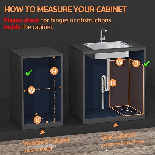 Double Pull Out Trash Can Under Cabinet with Soft Close Slides 130LB Heavy Duty Under Sink Trash Bin Kit with Door or Base Mount, Fits 16" W x 23" D Cabinet, Trash Can Not Included