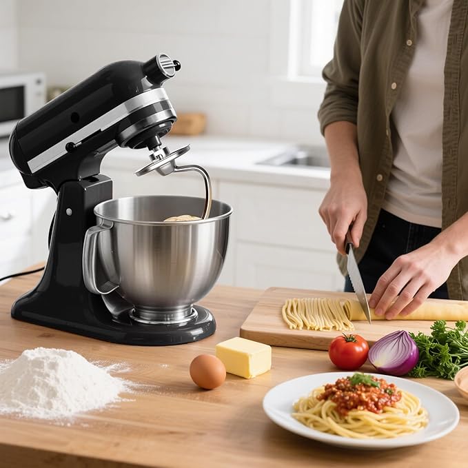3-Piece Set Mixer Accessories for KitchenAid 4.5QT Tilt-Head Stand Mixers – K45WW, K45DH & K45B Replacement, All Stainless Steel, Dishwasher Safe(Machine/Mixer Not Included)