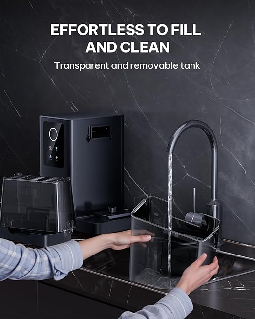Silonn Nugget Ice Maker Countertop with APP & Voice Control, Self Cleaning Ice Machine with 3L Large Water Tank, 40 lbs/24H Soft Chewable Ice, Portable Pebble Ice Maker for Home, Kitchen and Party