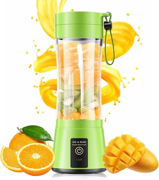 Portable Blender for Smoothies & Shakes - Cordless Personal Size Mini Blender with BAP Free Juice Cup, USB Rechargeable Suit for Sports/Picnic