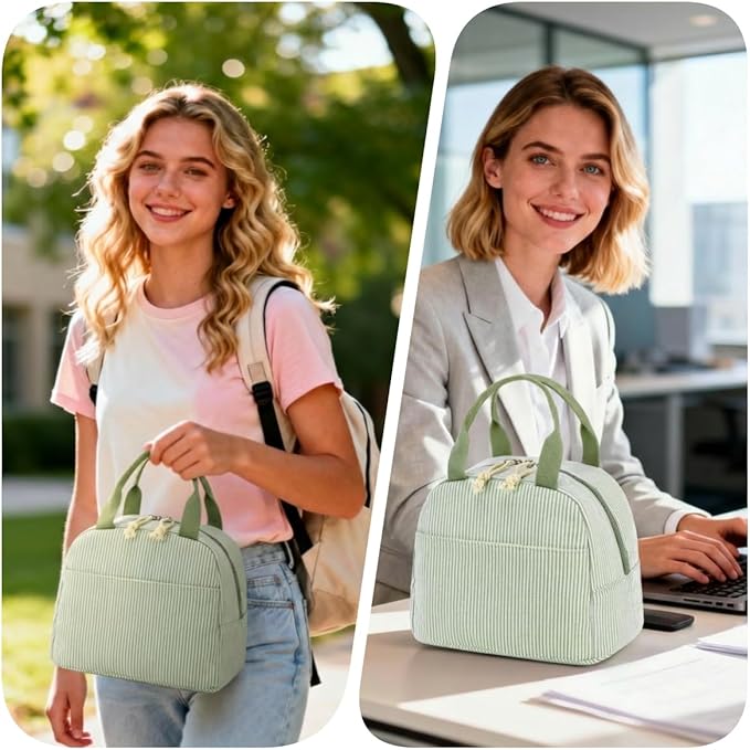 Bluboon Lunch Box for Women Cute Lunch Bag Reusable Insulated Lunch Bags Large Capacity Lunchbox Cooler for Work Picnic or Travel gifts for women
