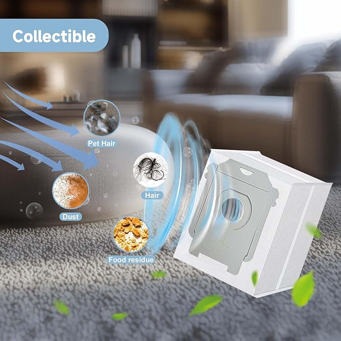 18 Pack j9+ Replacement Bags for iRobot Roomba j7+ (7550), j6+, j5+, i3+ EVO (3550), i4+, i5+, i8+ (8550), s9+ and i/s/j Series, Clean Base Automatic Dirt Disposal Bags