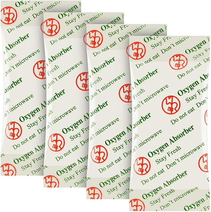 VacYaYa 1000CC(30-Pack) Food Grade Oxygen Absorbers Packets for Home Made Jerky and Long Term Food Storage, Stored in Vacuum Bag and 3 Times Oxygen Absorption Capacity