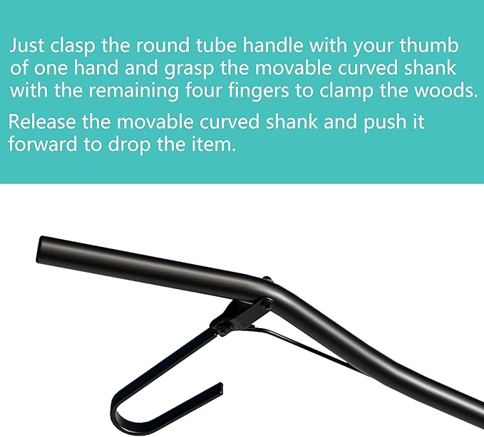 Fire Beauty Fireplace Tongs Log Grabber,Fire Tongs for Fire Pit,Wood Stove Fire Place Tools Accessories
