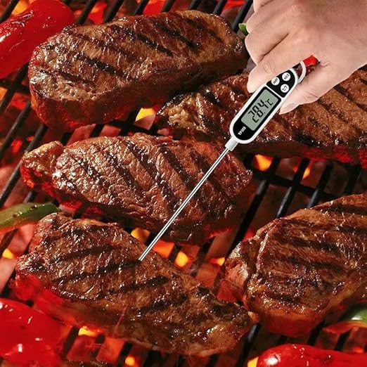 6pcs Candy Thermometer Digital Instant Read for Meat Kitchen Cooking Food Oil Deep Fry BBQ Grill Smoker (6, 23.2inch)