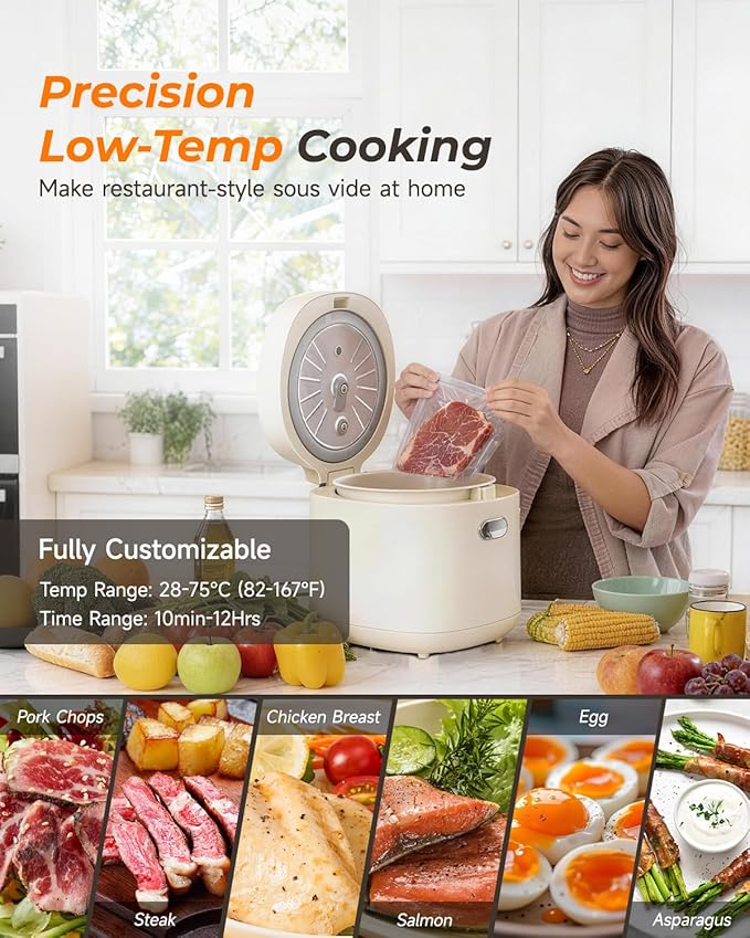 Feekaa Rice Cooker Small, 3-Cup Uncooked / 6-Cup Cooked, Compact Mini Rice Cooker Small Kitchen with Ceramic Coated Inner Pot, Rice Maker with 6 Menu Options, Low Temperature Cooking, 12H Delay Timer