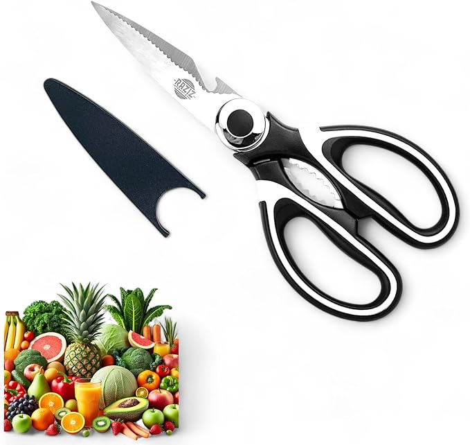 RAZIZ Kitchen Shears – Stainless Scissors, Heavy-Duty & Multiuse