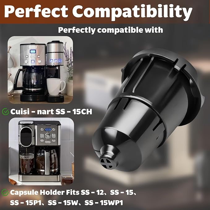 SS-15P1 Single-Serve Brewer Replacement, Compatible with Cuisi-nart SS-15CH, SS-12, SS-15, SS-15W, SS-15WP1 Models - Premium Quality Alternative Option