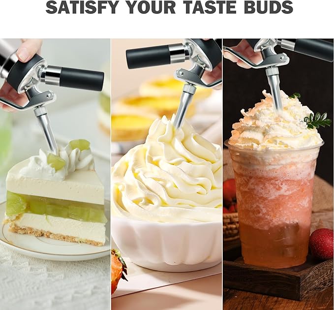 OSJCOOK Whipped CreamDispenser Stainless Steel & Aluminum (Single layer, 500ml)