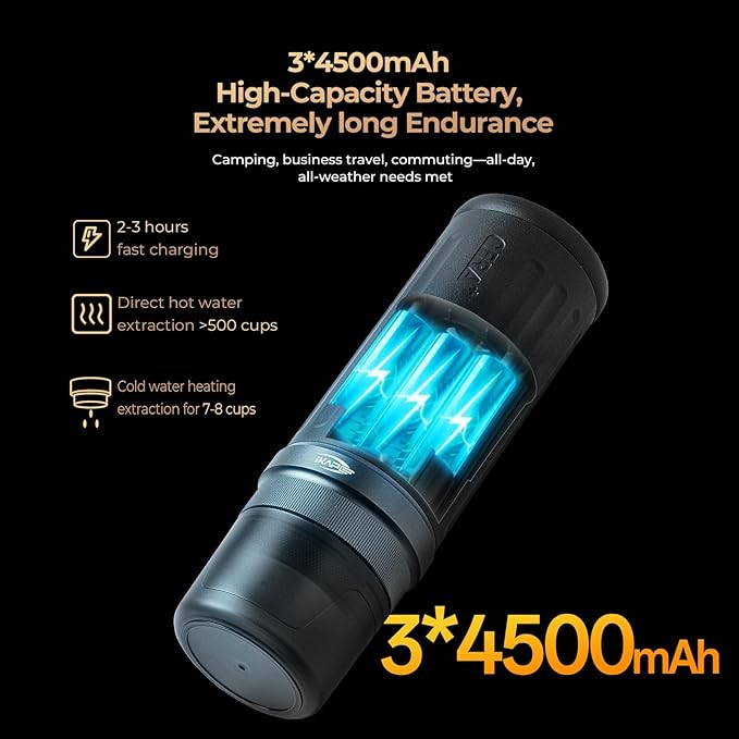 IKAPE KAPO K2 Portable Espresso Machine with Bl uetooth APP Connect & 51mm Bottomless Basket, Electric Coffee Maker 20 Bar Pressure, for Home, Travel, Camping