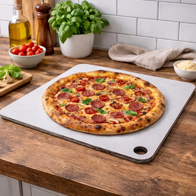 16" x 16" Pizza Steel, Deluxe Thickness Baking Steel for Homemade Pizza and More, Multipurpose Cooking Steel Plate for Ovens and Grills, Made in USA