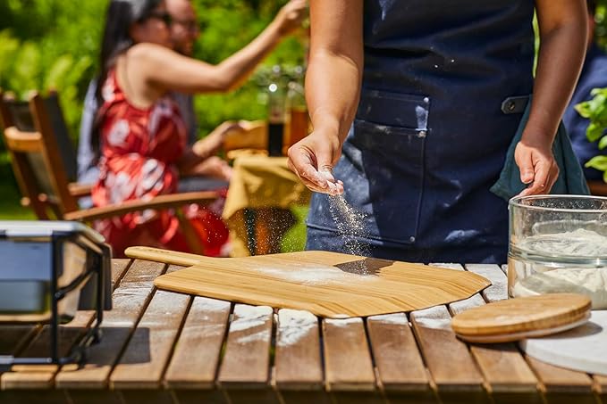 Ooni 14” Bamboo Pizza Peel – 14 Inch Wooden Pizza Spatula Paddle, Pizza Cutting Board, Pizza Oven Accessories, Pizza Tools, Pizza Peel Wood, Pizza Board