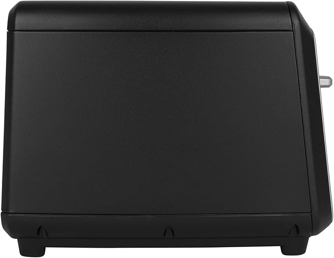 Kalorik Toaster Designer Series 2-Slice with Large LED Display and Adjustable Shade Settings, Features Digital Countdown Timer Wide Slots and High Lift Lever, 850-Watts, Black