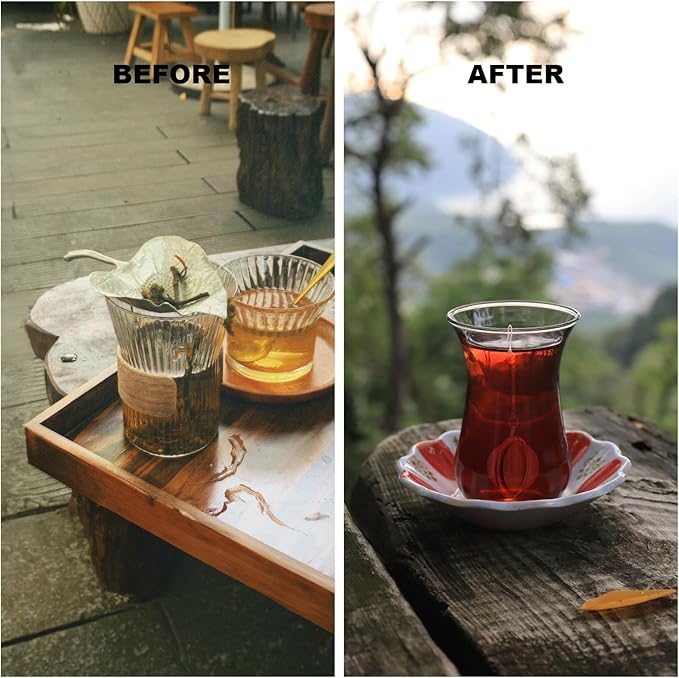 Luckyiren Tea Ball Infuser with Chain;; Premium Stainless Steel Fine Mesh Screen Tea Strainer Filters Colander Cullender Sieve Infusion Steeper Maker for Loose Leaf Tea Herbs, 2 Pieces, Golden