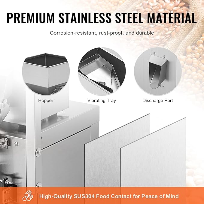 VEVOR Automatic Particle Packaging Machine 1-100g, 10-15 Bags/min Filling Sealling Mchine, Multi-Function Weighing Packing Machine, Powder Mixer Machine for Tea Seeds Grains Flour Beans Glitter