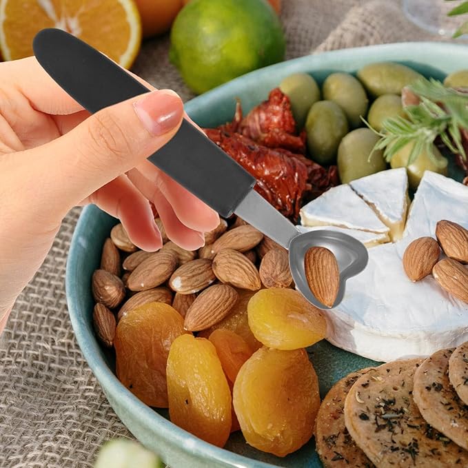 OUNONA 3pcs Stainless Steel Ice Cream Scoop Heavy Duty Fruit Scooper for Elegant Desserts for Ice Cream Fruit Salads and Food Presentation and Easy to Use