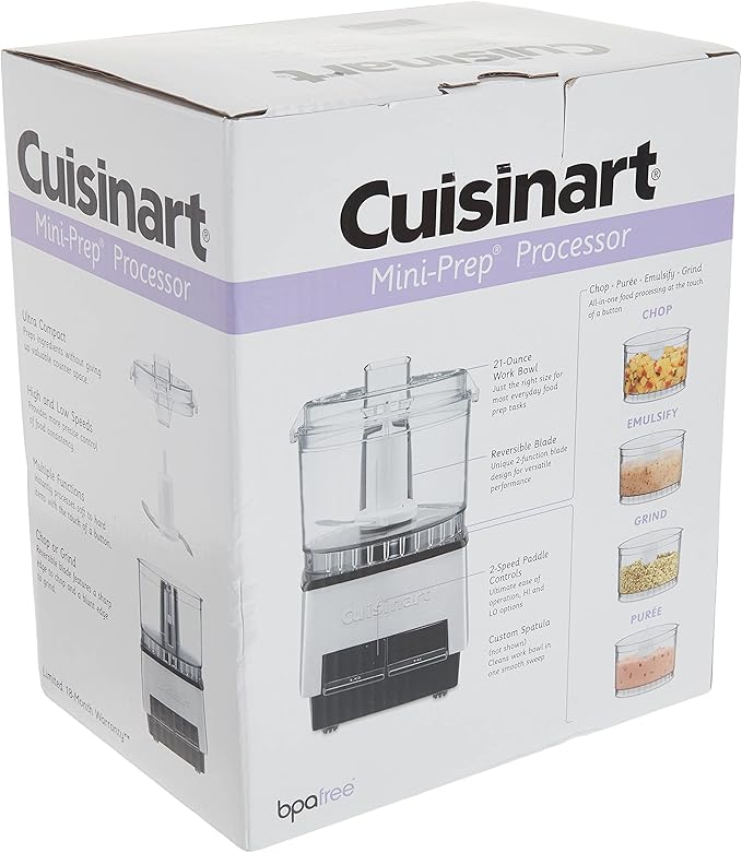 Cuisinart Mini PREP Food Processor Custom, 2.63 Cup, Silver