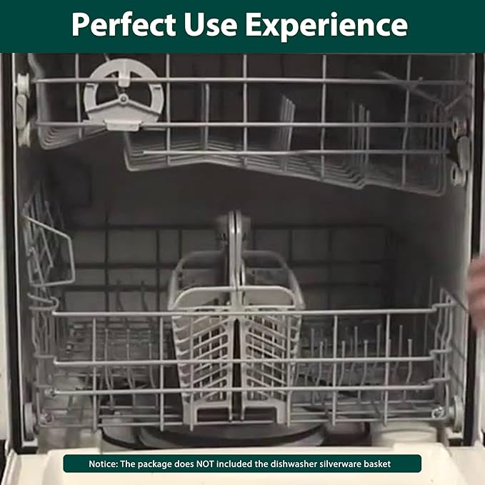 W10139223 Dishwasher Lower Rack Replacement Parts for Whirlpool Maytag Dishwasher Rack Lower Basket Shelf Jenn-air Amana MDBD820AWW MDB6650AWW JDB8910AWS Bottom Dishrack Basket Assembly 1 Pack