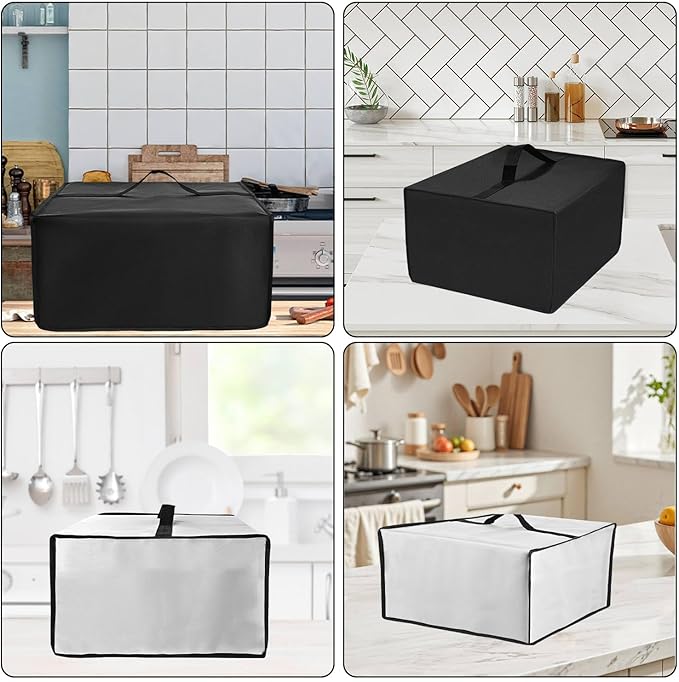 Cover for BLACK+DECKER and KitchenAid 7-8 Cup Food Processor, Heavy Duty Waterproof Dustproof Food Processor Protective Case Cover, Accessories for BLACK+DECKER Food Processors (Gray)