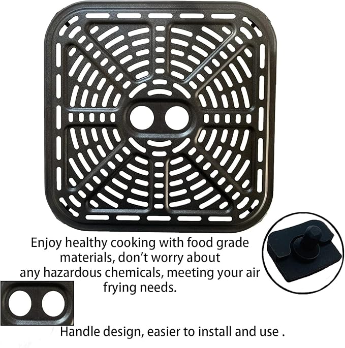 6.8QT Air Fryer Crisper Plate for COSORI Pro III Dual Blaze Air Fryers, Upgraded Nonstick Air Fryer Rack Grill Pan Plate Insert Grate Shelf Grid for 6.8QT COSORI Air Fryer, Dishwasher Safe