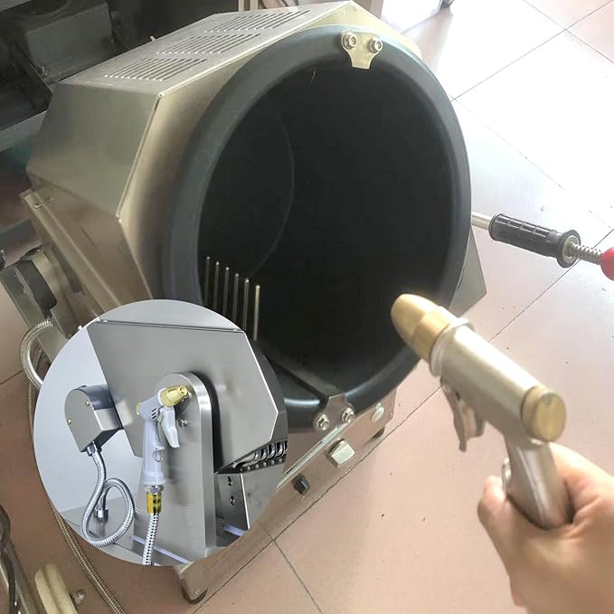Commercial Automatic Cooker with water spray,Automatic 360° Stir Fry Cooker,Automatic Cooking Machine,Drum Type Stir Frying Machine,Auto Cooking Wok Fried Machine (Propane, Floorstanding)