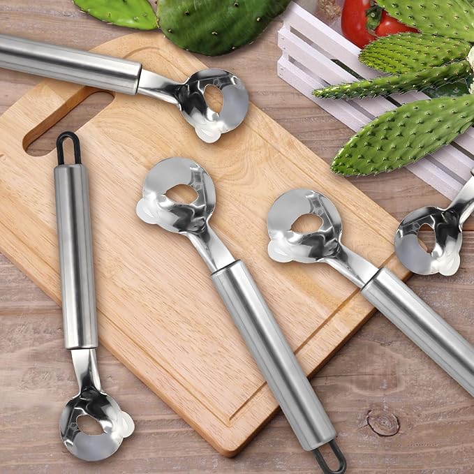 5 PCS Cactus Peeler Tool, Multifunctional Cactus Peeling Knife Tool, 7.48x1.81in Ergonomic Design, Easy to Clean, Suitable for Cooking Cactus Noodles in the Kitchen