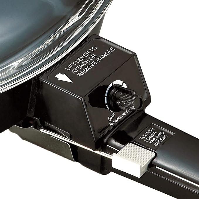 Brentwood SK-45 6" Non-Stick Electric Skillet with Glass Lid, Black, 7.7"D x 9"W x 6.6"H