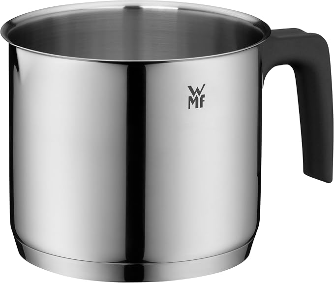 WMF 794769990 milk pot Ø 14 cm approx. 1,7l pouring rim Cromargan stainless steel brushed suitable for all stove tops including induction dishwasher-safe, Silver