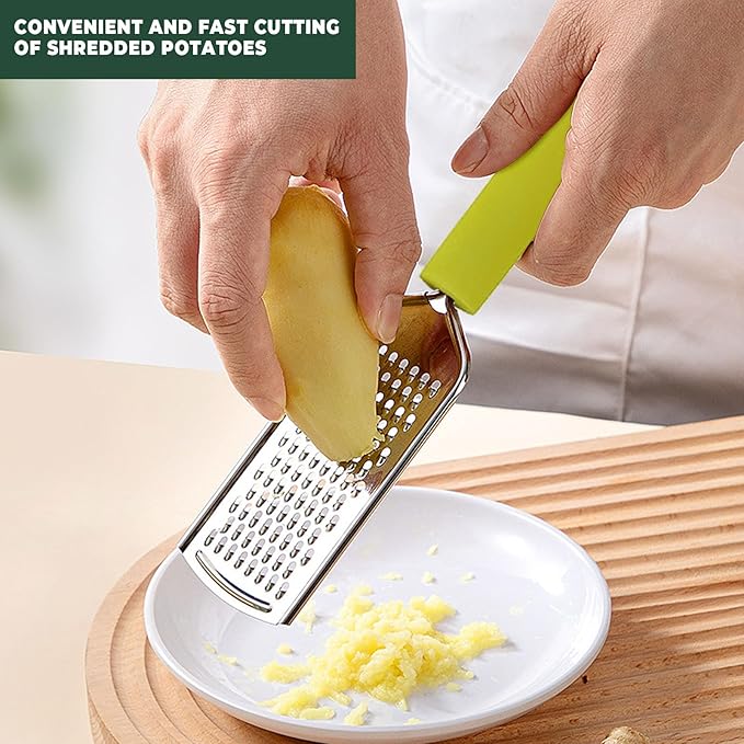 Apple Peeler:Pear Fruit Vegetable Peeler,Manual peeler for Peeling Apples, Pears, Cucumber;Garlic Carrot Potato Cheese Zester Grater, Essential Kitchen Tool(2-Pack) (blue)