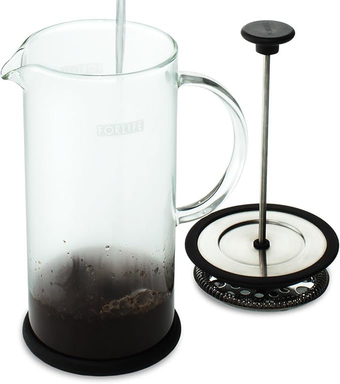 Cafe Style 828-BLK Coffee/Tea Press, 32-Ounce, Black