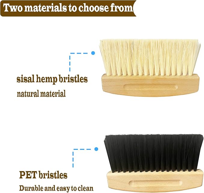 Mini Broom and Dustpan Set Small Metal Dustpan and Brush Set Hand Whisk Broom for Home Office Desktop Sofa Pet Care Household Cleaning (sisal Hemp bristles, White)