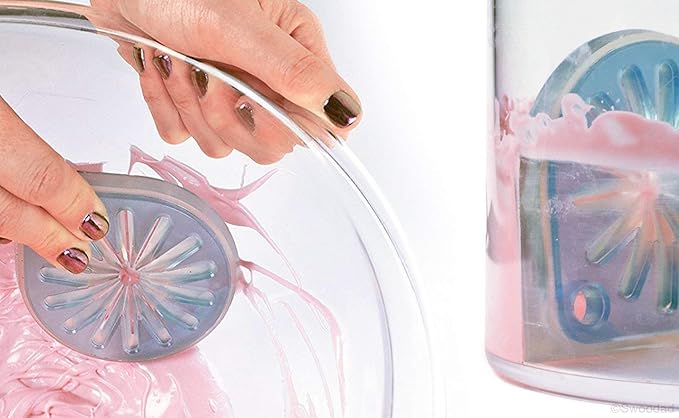 Whisk Wiper - Wipe a Whisk Easily - Multipurpose Kitchen Tool Made In USA - Includes 11" Stainless-Steel Whisk - Cool Baking Gadget, A Great Gift For Men & Women (2pc Whisk Wiper Set, Clear)