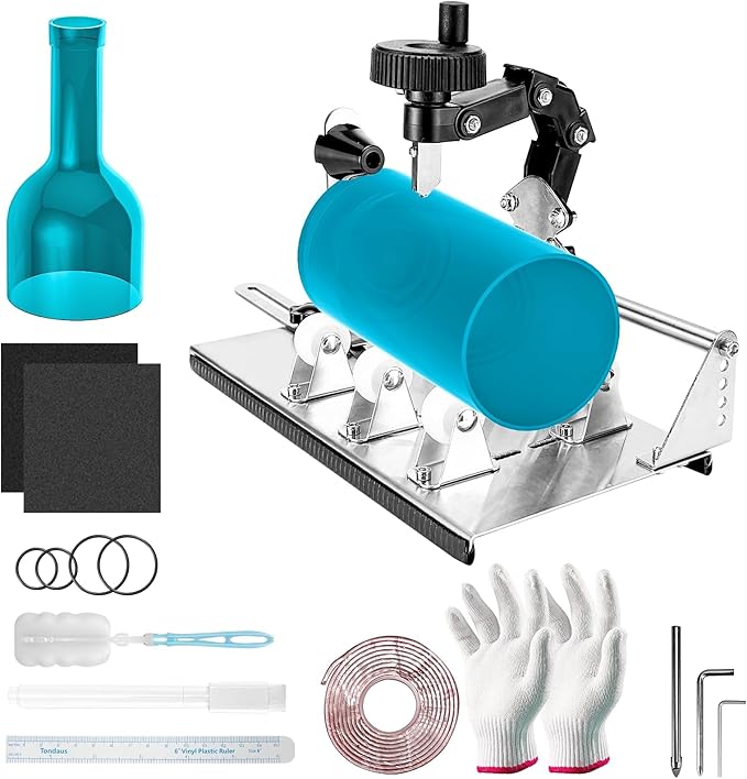 SZXDG Glass Bottle Cutter, 2025 Upgraded Glass Cutter and Glass Cutters Tools Kit for Wine, Beer, Whiskey, Rum, Vodka, Liquor, DIY Glass Bottle Cutter Kit, Glass Cutting Tool Craft Kit