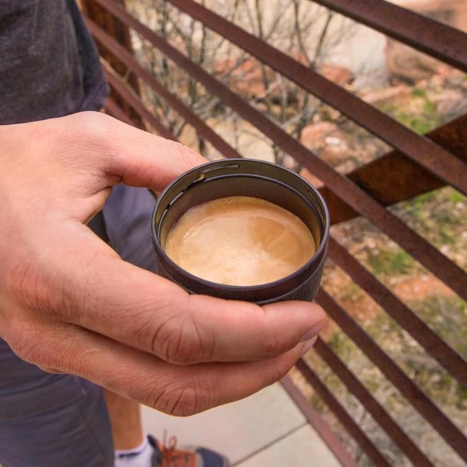 WACACO Minipresso GR, Portable Espresso Machine, Compatible Ground Coffee