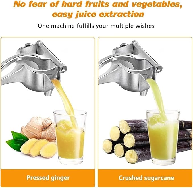 Manual Juicer Hand Press Manual Juicer, Fruit Juice Squeezer, Detachable Heavy Duty Citrus Extractor Tool, Metal Alloy