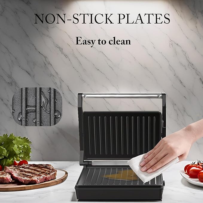 Small Size, Mini Size Panini Press,Sandwich Press,Pnini Grill,Perfect for Grilling Sandwich,Steak,Burger,Panini,Sausage,Non-Stick Coating, Auto Temperature,GT59